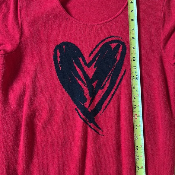NY & Co ♥️ heart sweater size Large - Picture 3 of 6